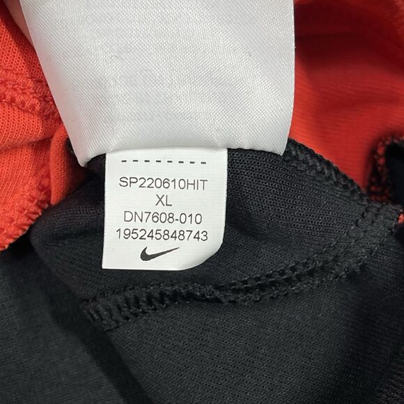 Portland Thorns Jacket Women XL Black Red Nike 1/2 Zip Cropped Hoodie Colorblock - Picture 9 of 11